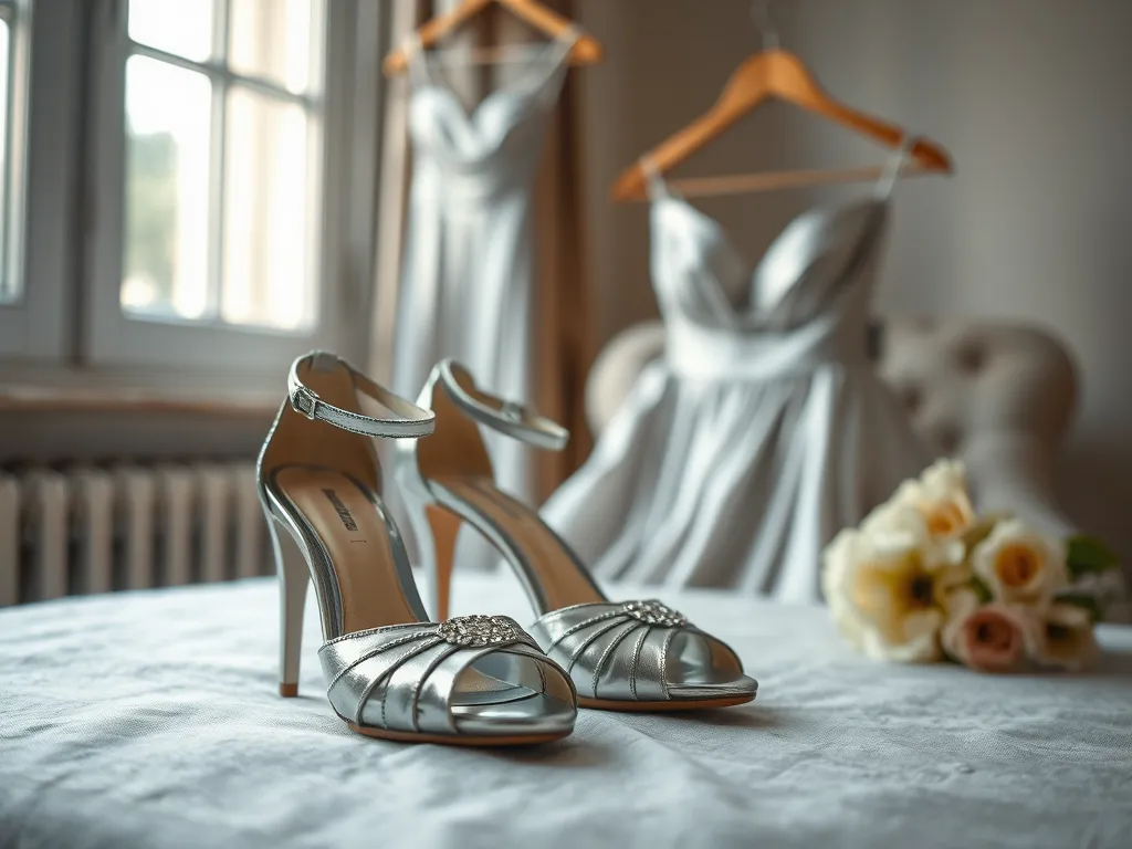 Jakie buty do srebrnej sukienki?