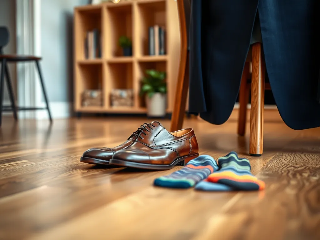 Granatowy garnitur i brązowe buty – jakie skarpetki wybrać?