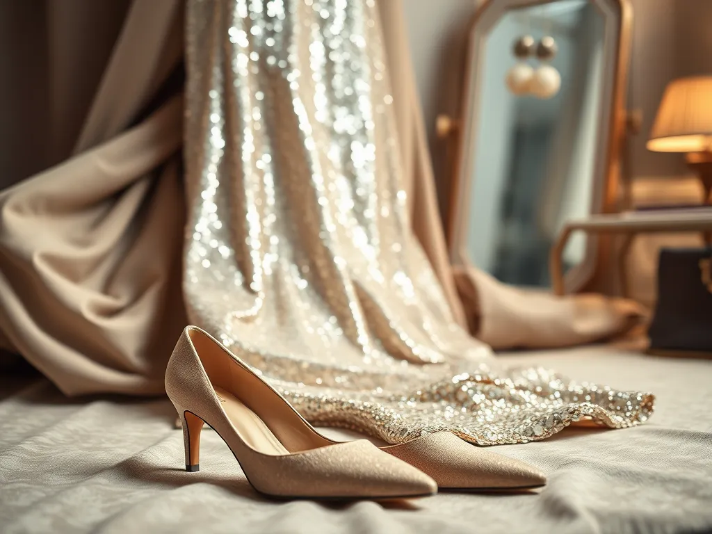 Jakie buty do cekinowej sukienki?