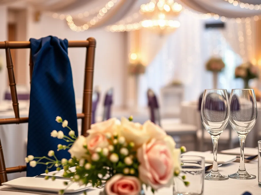 Jaki krawat do granatowego garnituru i białej koszuli na wesele?