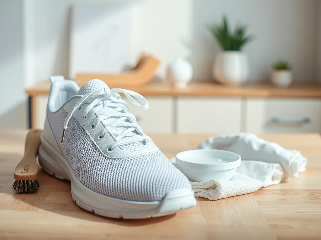 Jak wyczyścić białe buty z siatki?