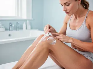 Elegancka kobieta z naturalnymi, lśniącymi siwymi włosami, podkreślająca ich piękno w świetle poranka.