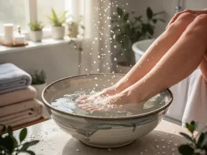 Zbliżenie na oko z perfekcyjnie wystylizowanymi rzęsami w efekcie „wet look”, tworzącymi delikatne, lśniące kępki.
